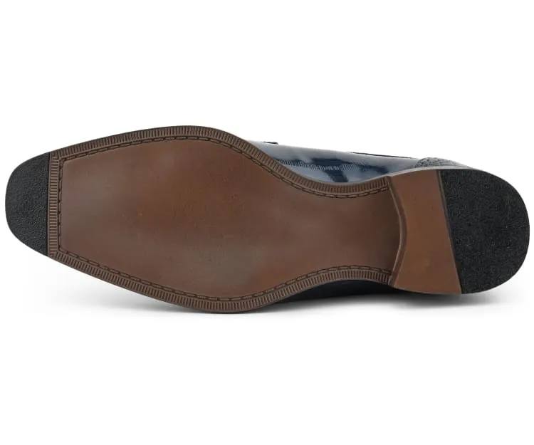 Dallas Navy Cap Toe Derby