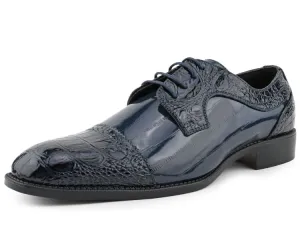 Dallas Navy Cap Toe Derby