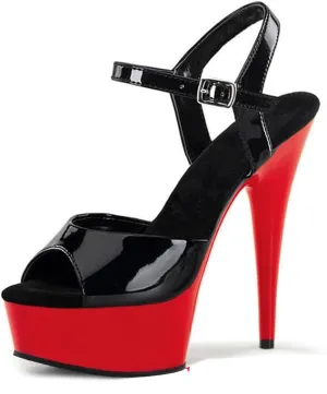 denova's Women's Patent 6in Very High Heel Platform Pole Dance Stiletto Sandal