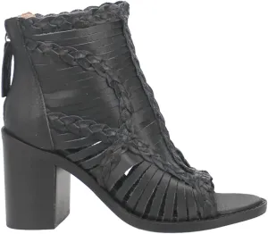 Dingo Womens Jeezy Open Toe Shootie Pumps Dress Casual Casual High Heel 3" & Up - Black
