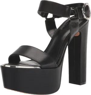 DKNY Women's Everyday Block Heel Shila-Platform ANK Heeled Sandal
