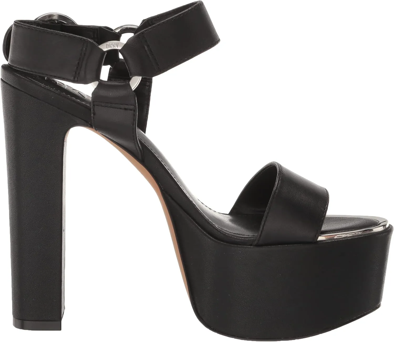 DKNY Women's Everyday Block Heel Shila-Platform ANK Heeled Sandal