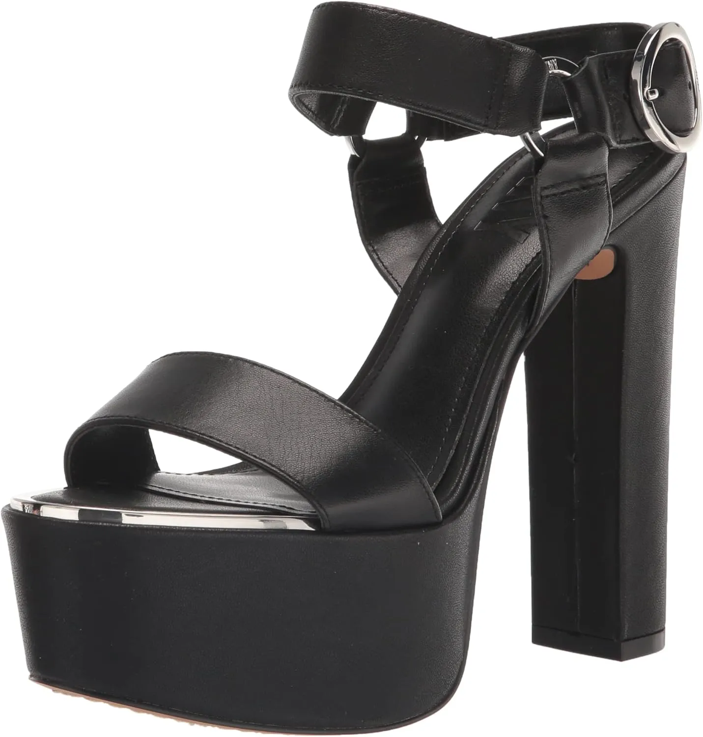 DKNY Women's Everyday Block Heel Shila-Platform ANK Heeled Sandal