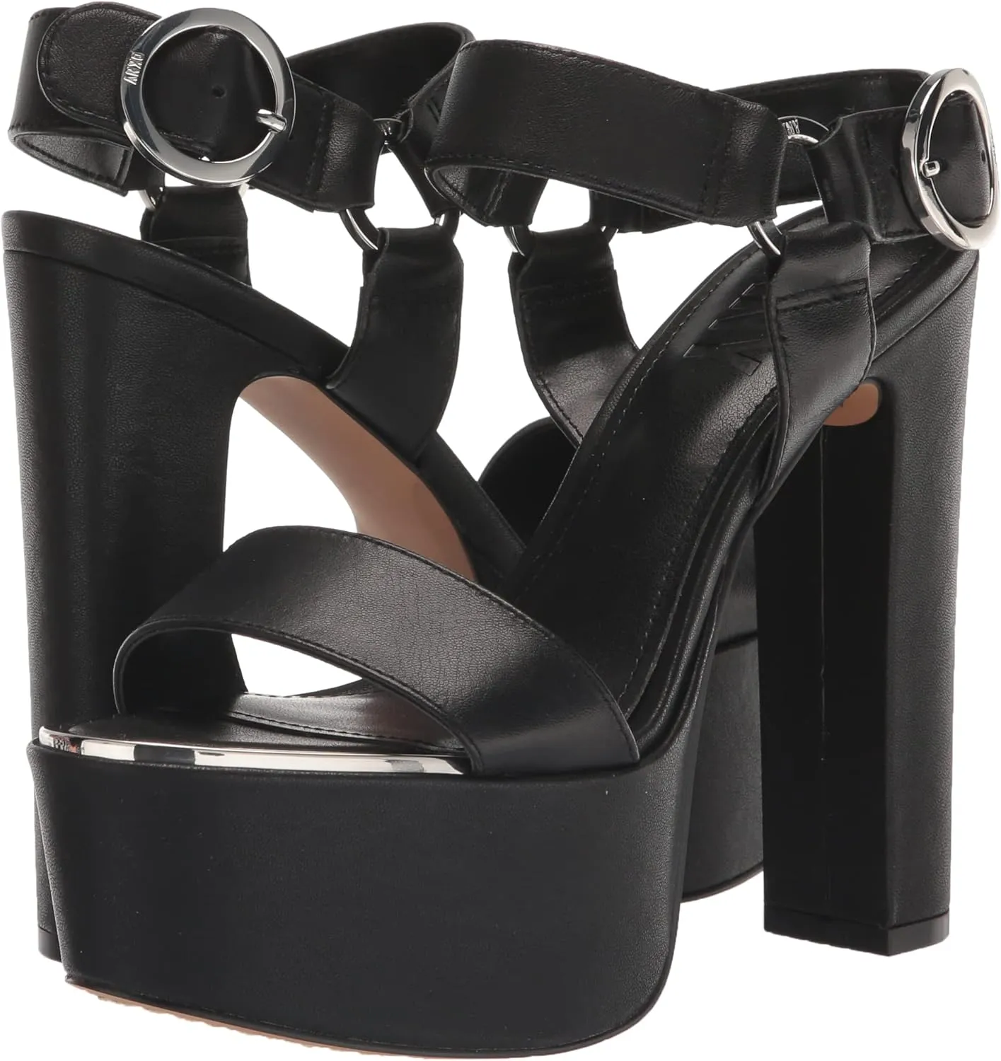 DKNY Women's Everyday Block Heel Shila-Platform ANK Heeled Sandal