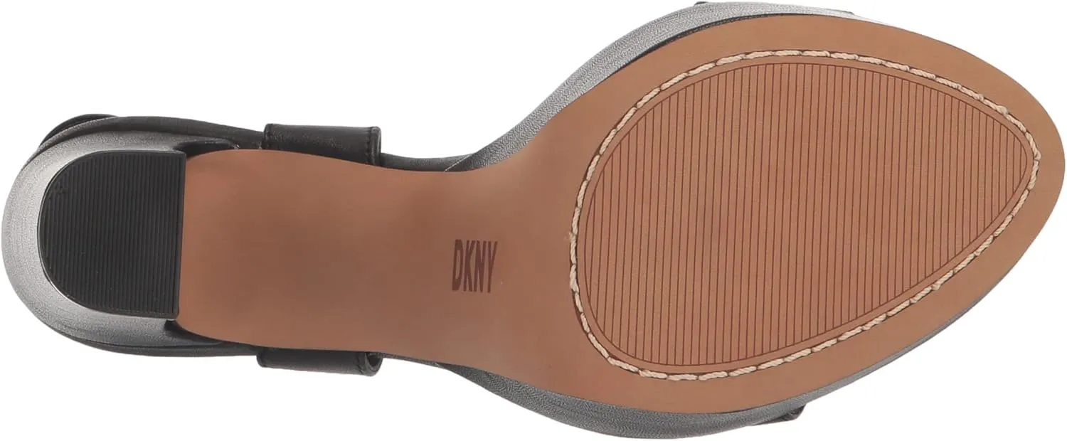 DKNY Women's Everyday Block Heel Shila-Platform ANK Heeled Sandal