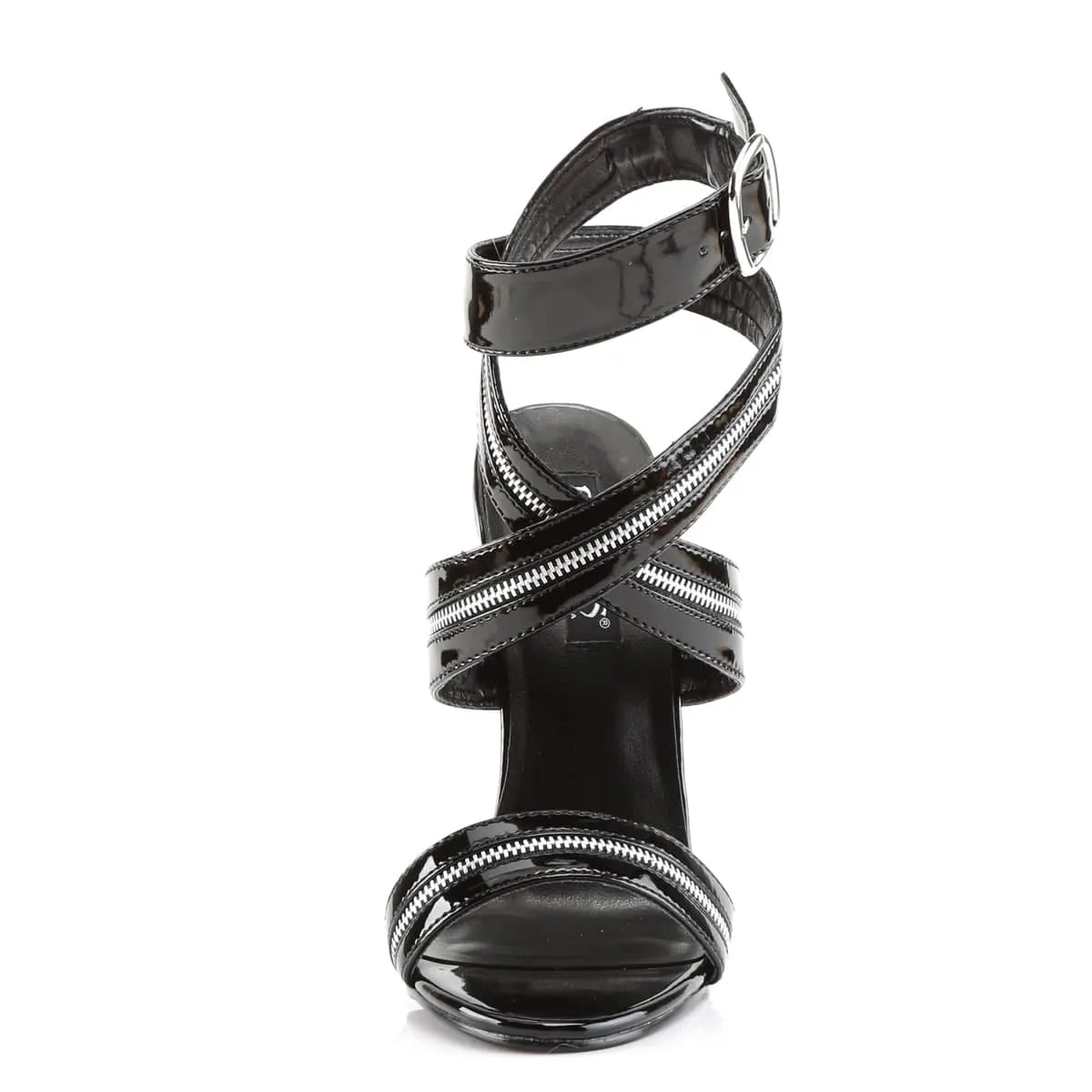 DOMINA-119 Black Ankle Sandal High Heel