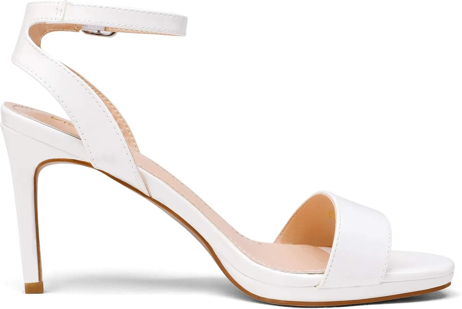 DREAM PAIRS Women's High Stiletto Open Toe Ankle Strap Heels Dress Pump Heel Sandals