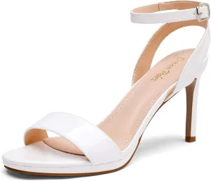 DREAM PAIRS Women's High Stiletto Open Toe Ankle Strap Heels Dress Pump Heel Sandals