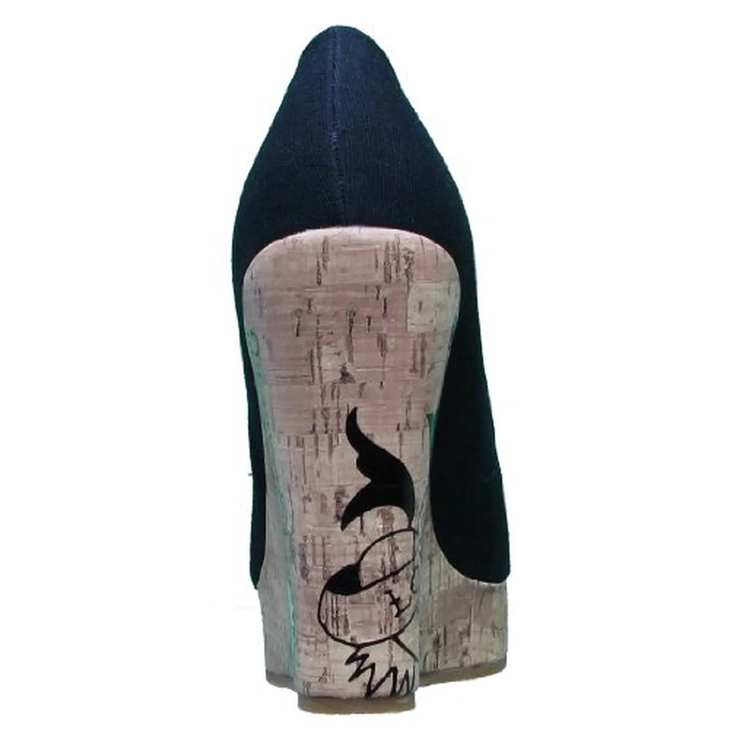 Ed Hardy Coralie Eternal Love Wedge Shoe - Black