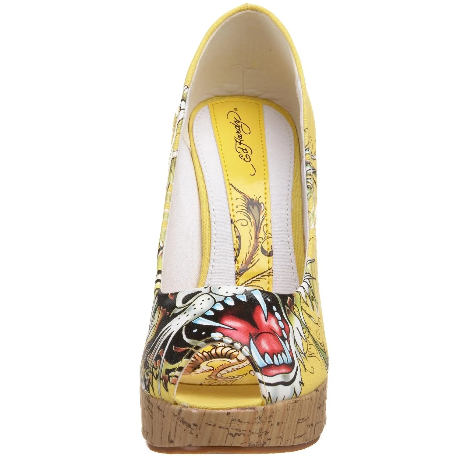 Ed Hardy Women's Casablanca Wedge Pump,Fuchsia-10SCA106W,6 M US