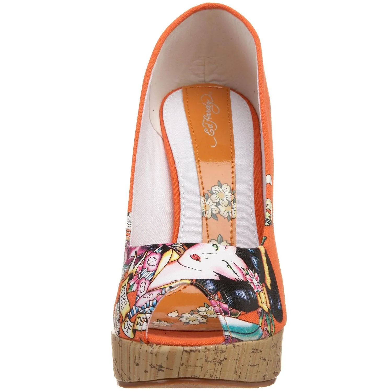 Ed Hardy Women's Casablanca Wedge Pump,Fuchsia-10SCA106W,6 M US