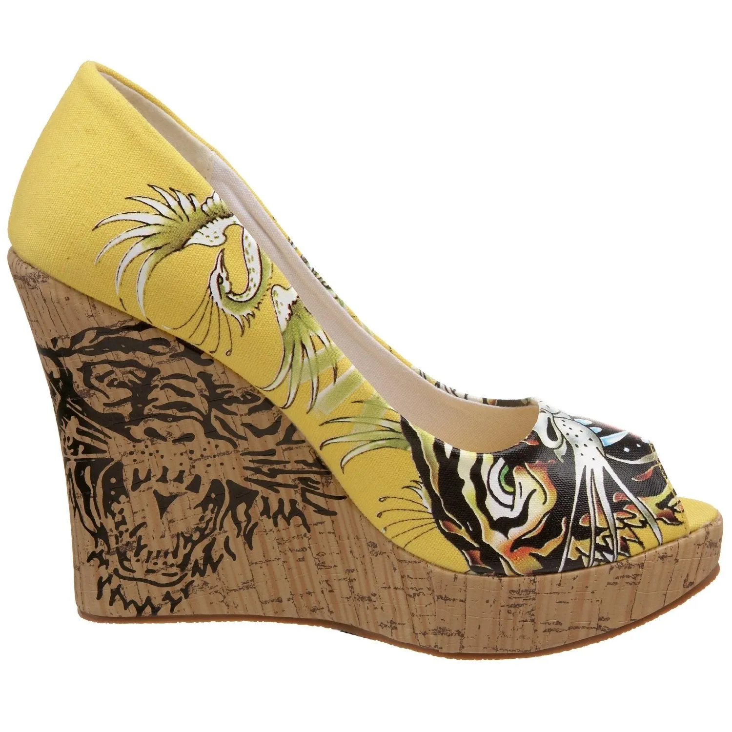 Ed Hardy Women's Casablanca Wedge Pump,Fuchsia-10SCA106W,6 M US