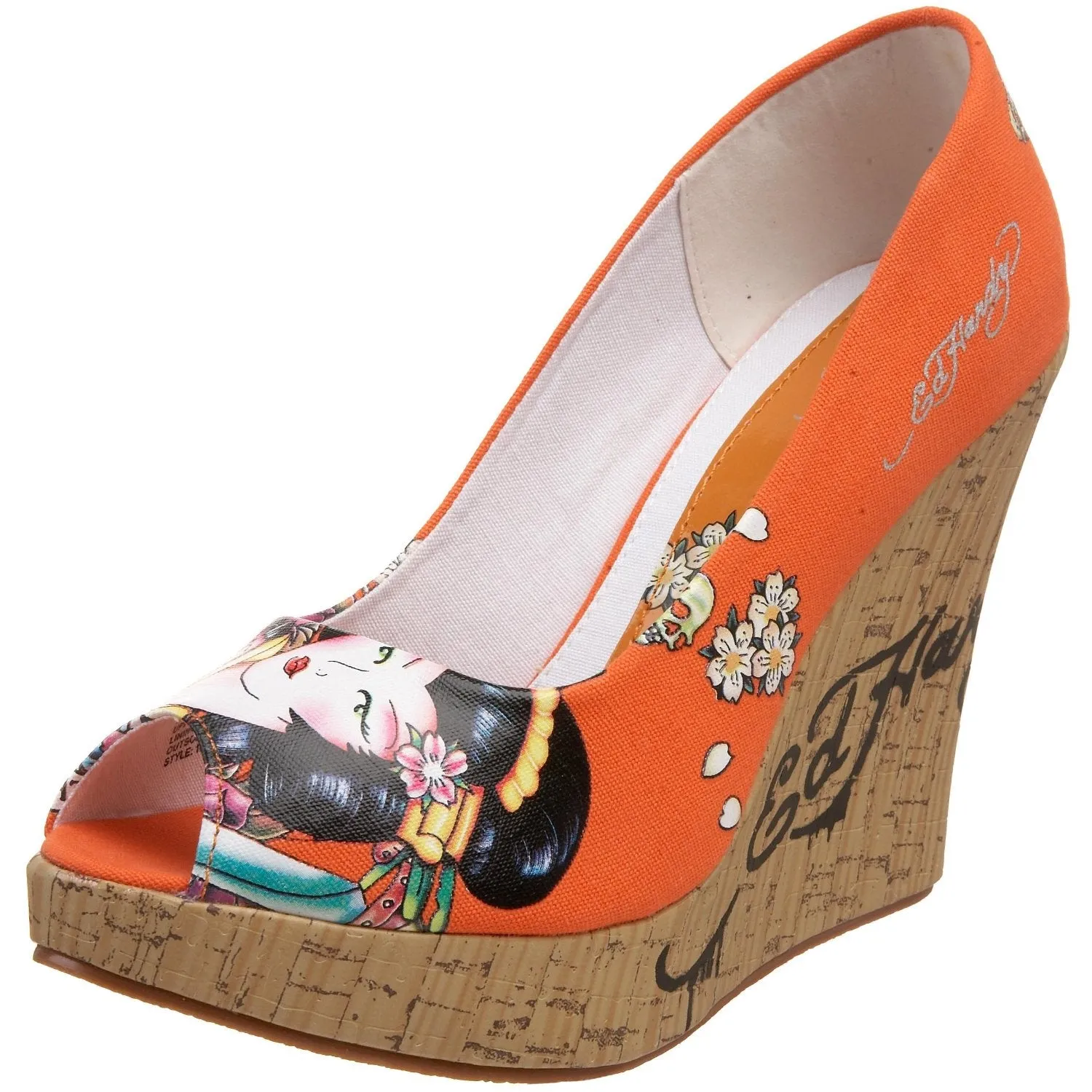 Ed Hardy Women's Casablanca Wedge Pump,Fuchsia-10SCA106W,6 M US