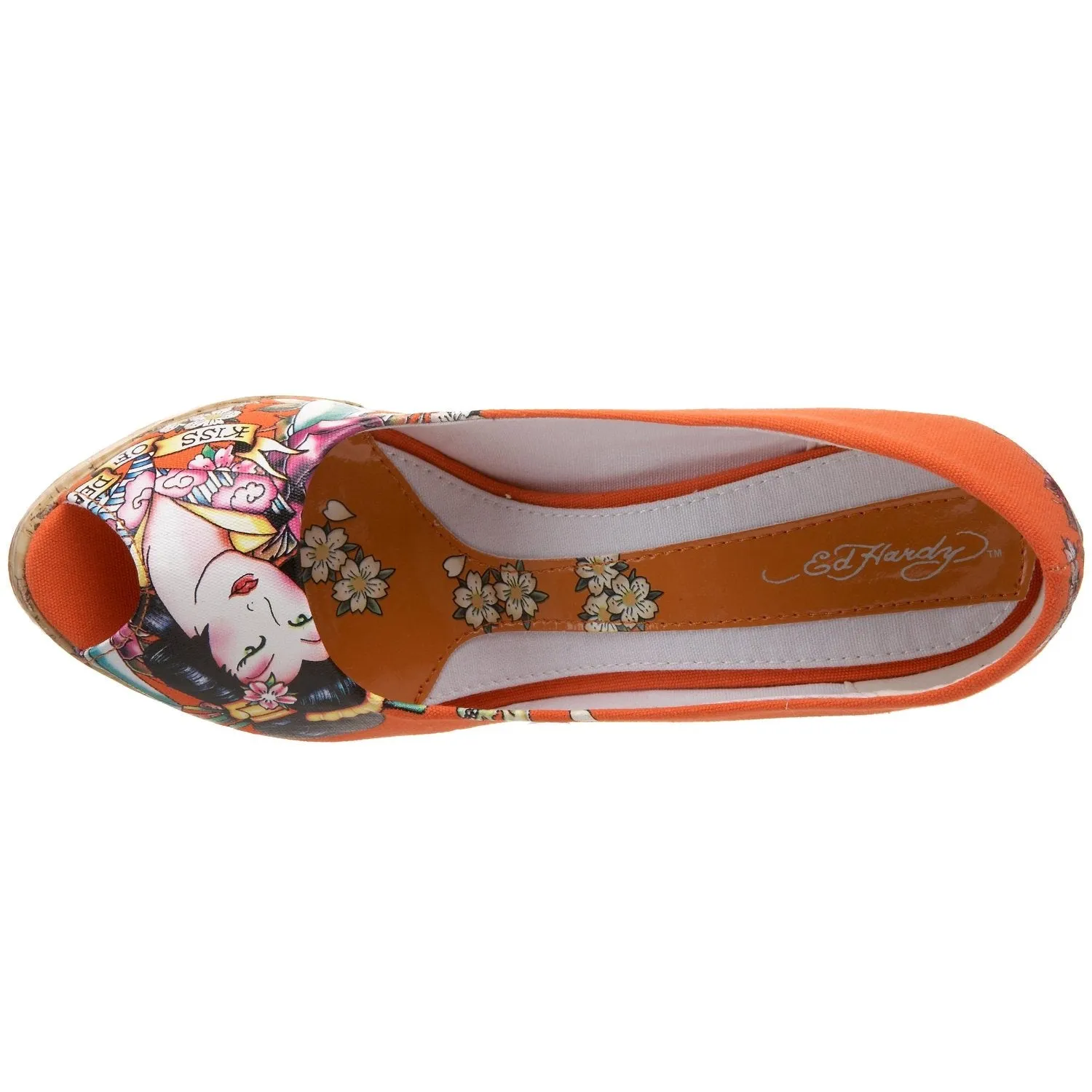 Ed Hardy Women's Casablanca Wedge Pump,Fuchsia-10SCA106W,6 M US
