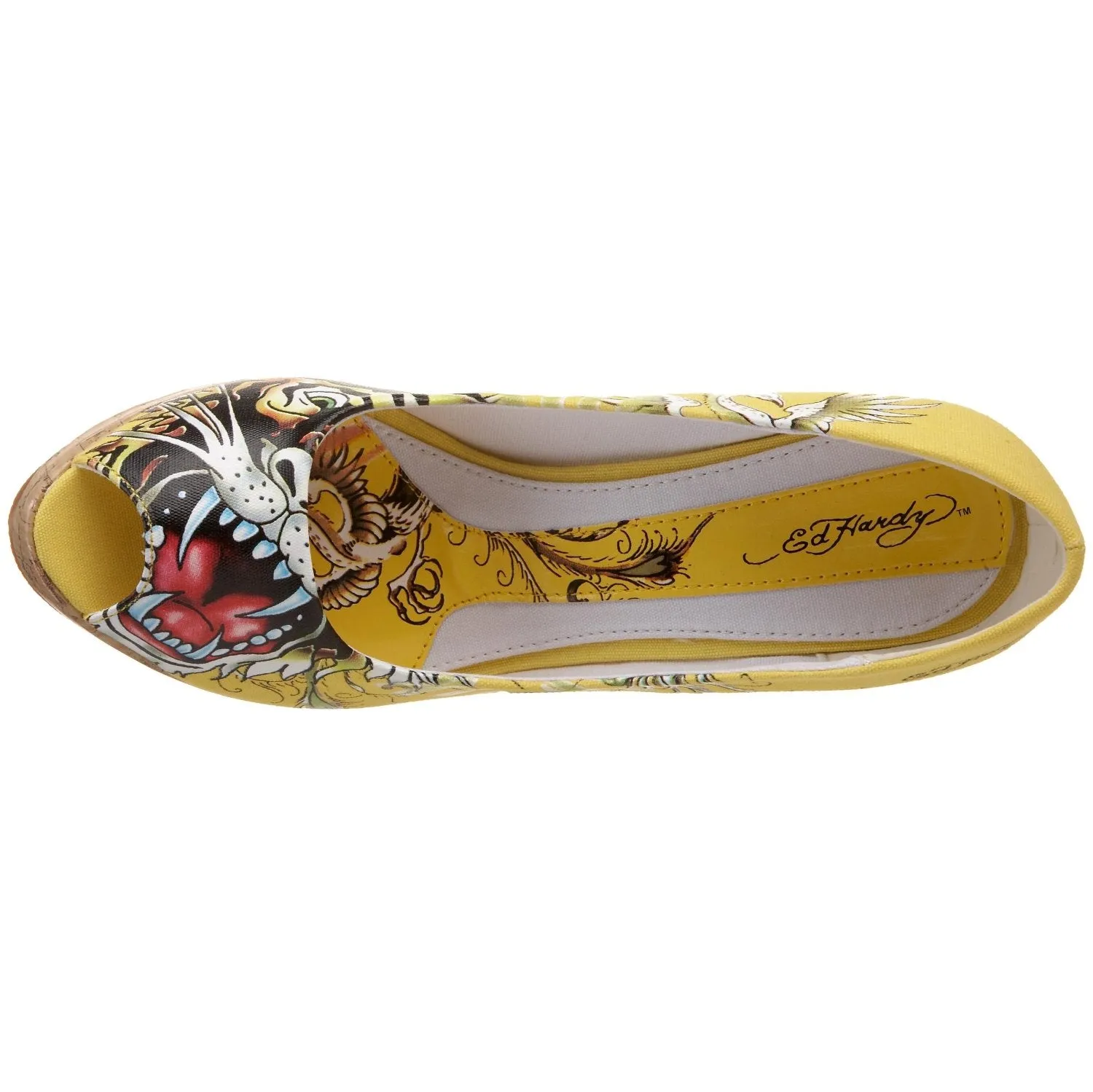 Ed Hardy Women's Casablanca Wedge Pump,Fuchsia-10SCA106W,6 M US