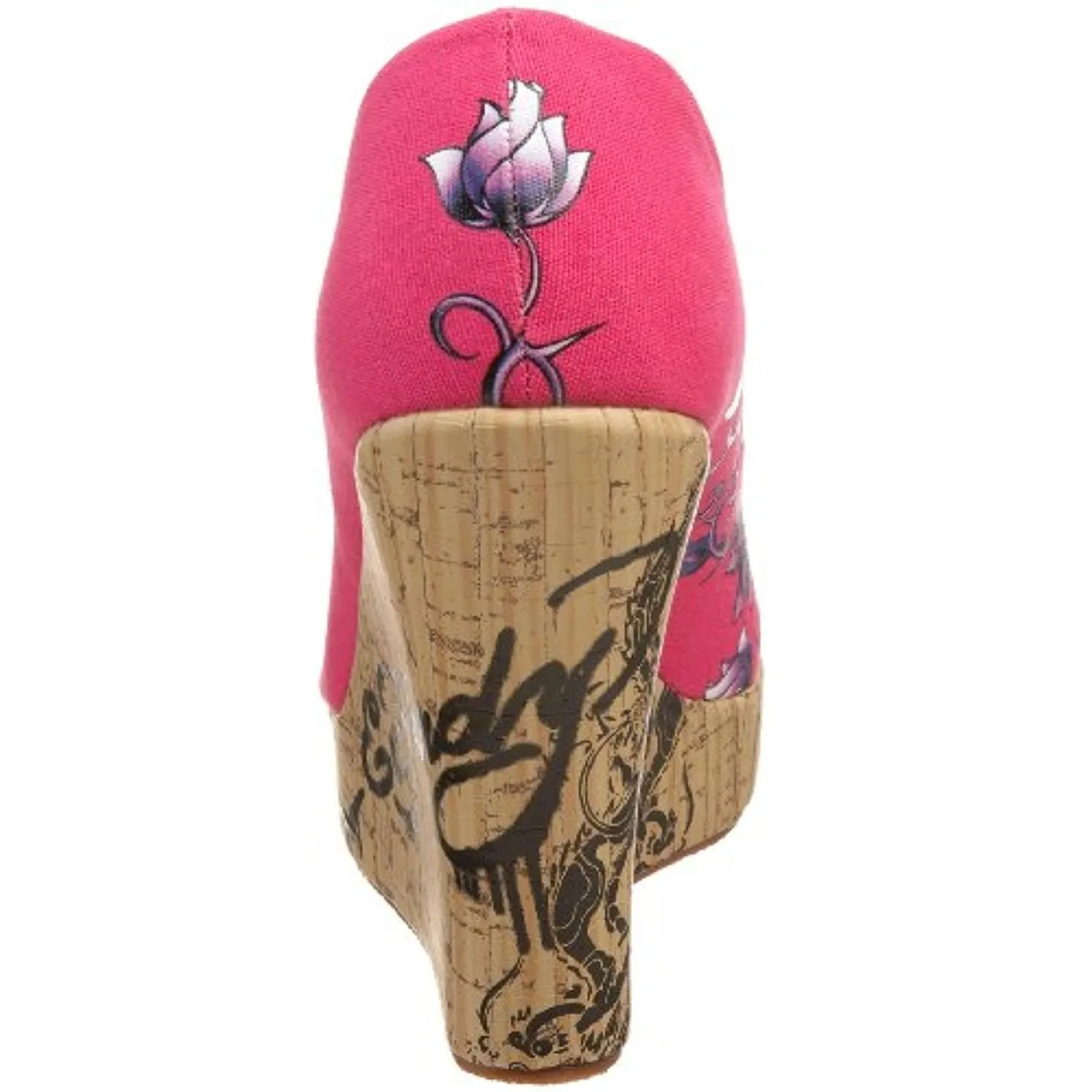 Ed Hardy Women's Casablanca Wedge Pump,Fuchsia-10SCA106W,7 M US