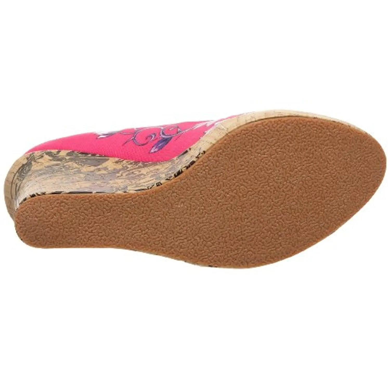 Ed Hardy Women's Casablanca Wedge Pump,Fuchsia-10SCA106W,7 M US