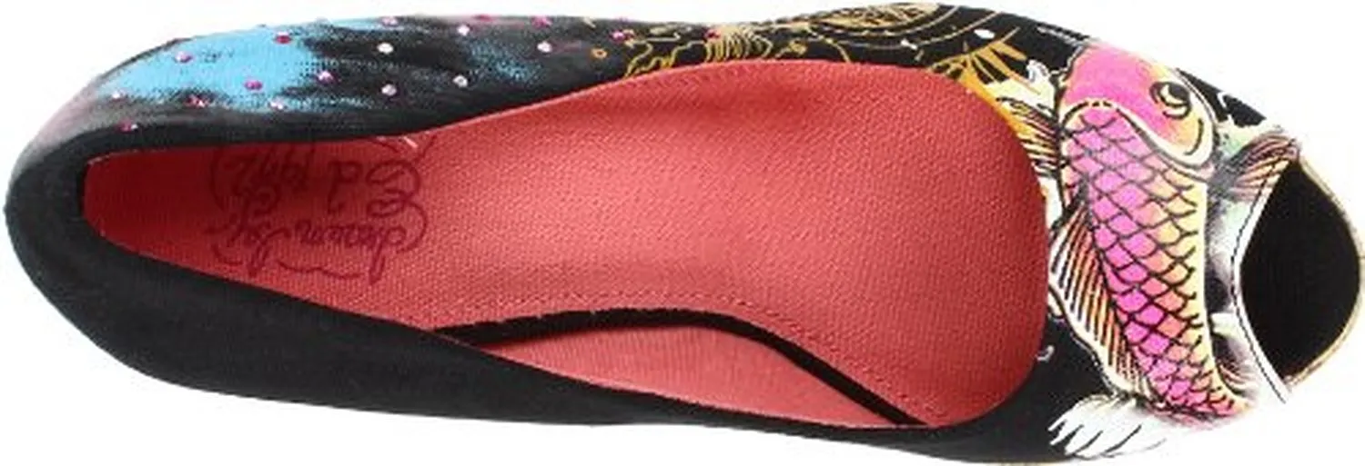 Ed Hardy Women's Cerra Heels,Black,6 M US
