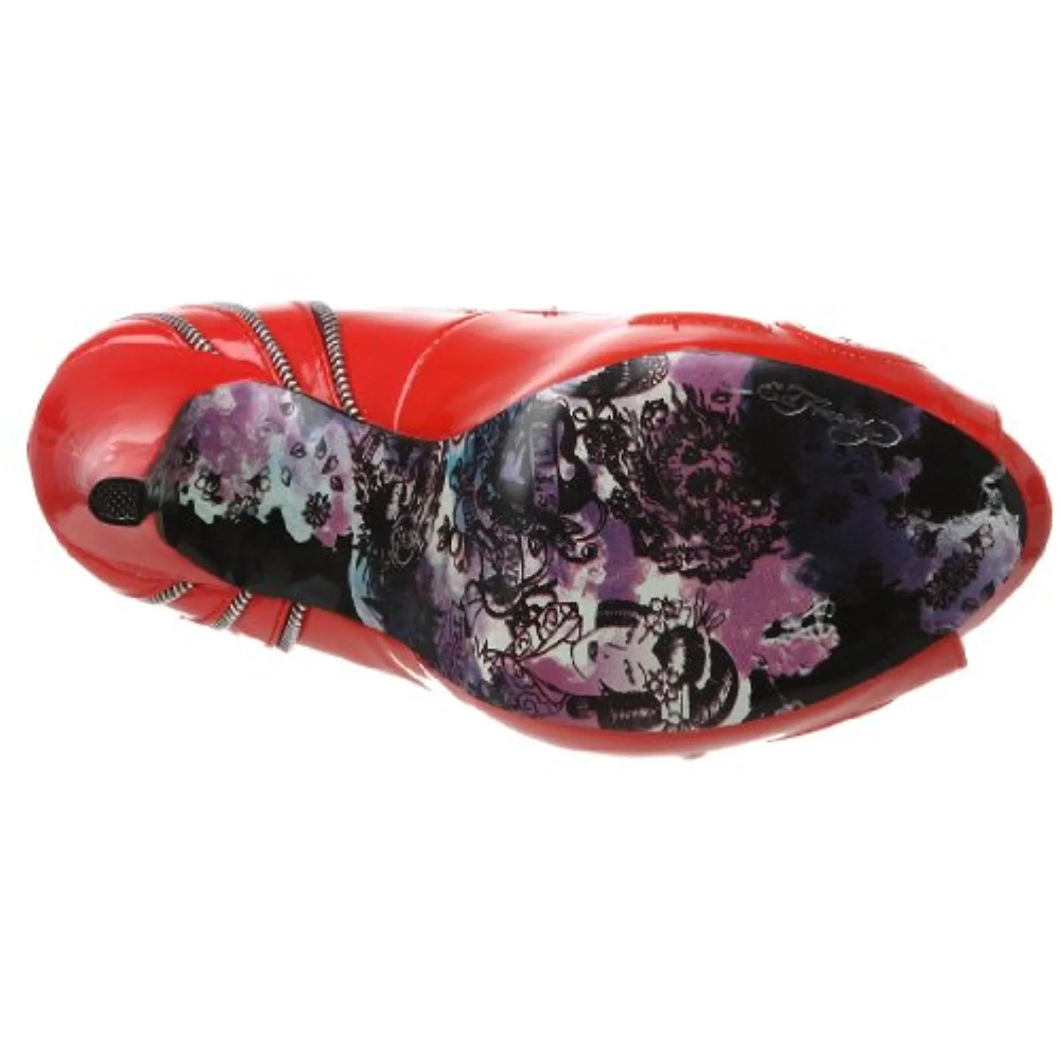 Ed Hardy Women's Singapore Platform Pump,Red-10FSG103W,10 M US