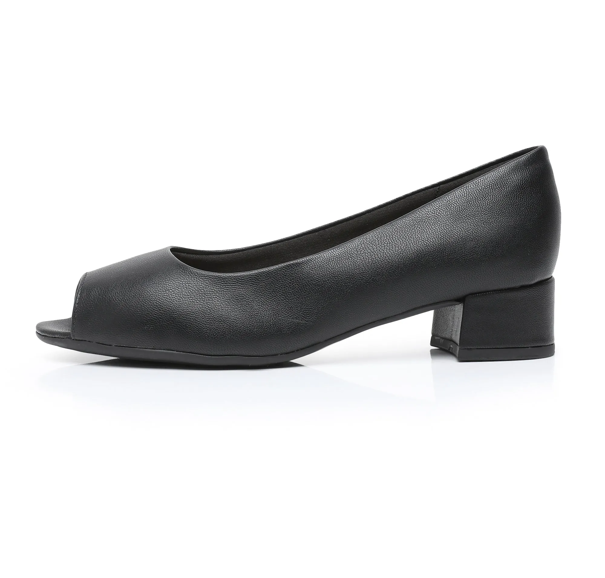 Elegant Peep Toe Pumps - Black (114.046)