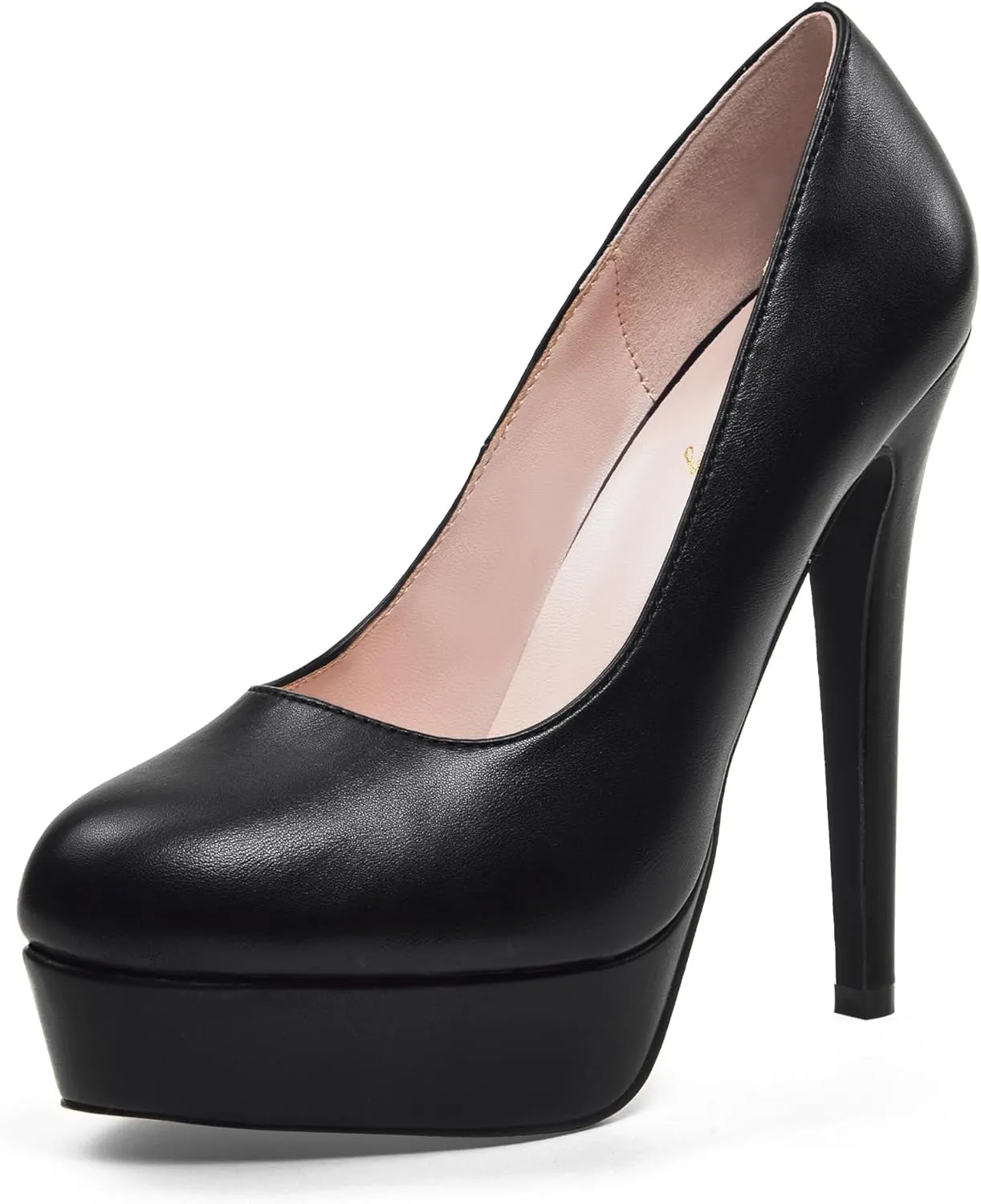 Elisabet Tang Women's Platform High Heels Pumps Shoes Peep Toe 5.5 inch Stilettos Slip On for Dress Wedding Party Prom