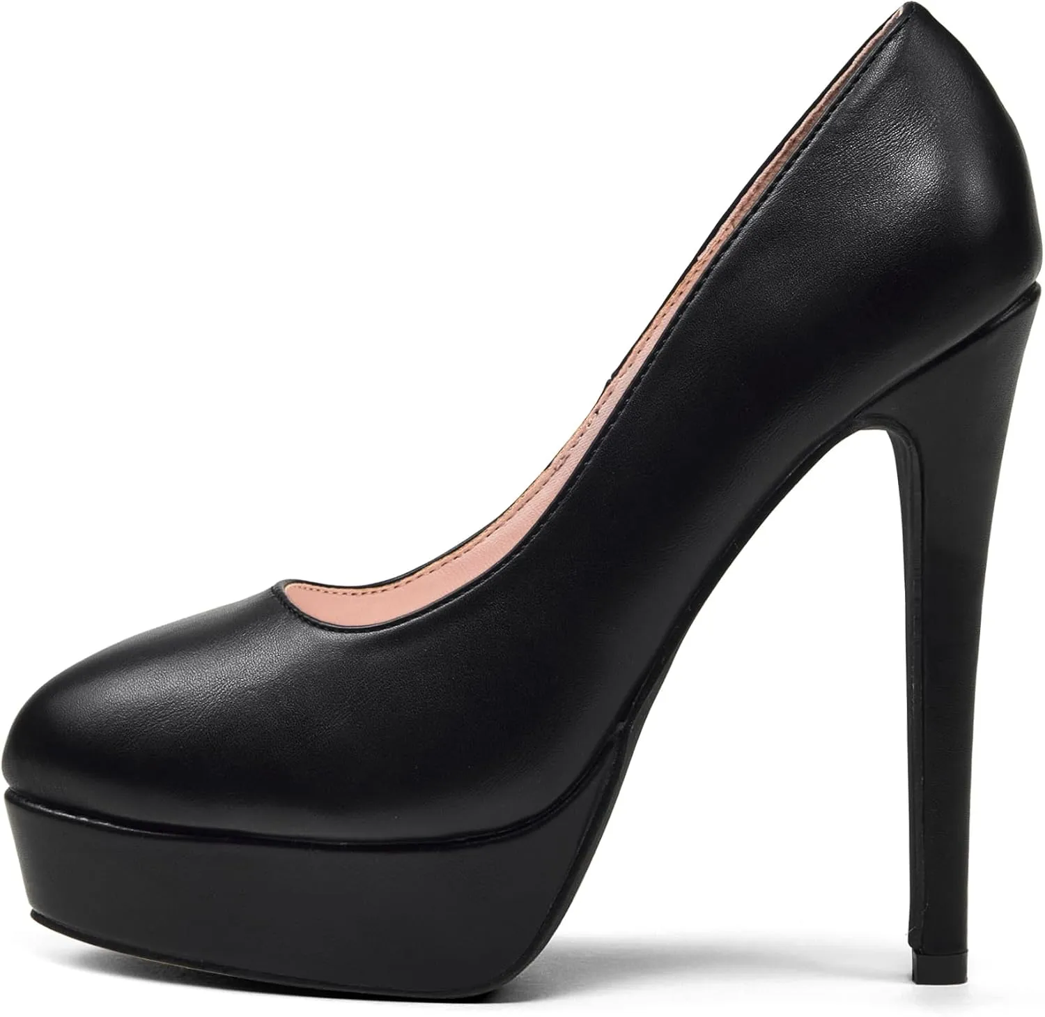 Elisabet Tang Women's Platform High Heels Pumps Shoes Peep Toe 5.5 inch Stilettos Slip On for Dress Wedding Party Prom