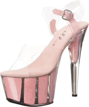 Ellie Shoes Women's 709-Glitter Platform Sandal