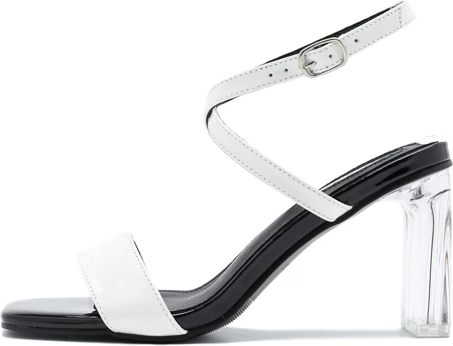 fereshte Women's Heels Sandal Chunky High Heel Strappy Open Toe Ankle Strap Dress Shoes