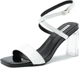 fereshte Women's Heels Sandal Chunky High Heel Strappy Open Toe Ankle Strap Dress Shoes