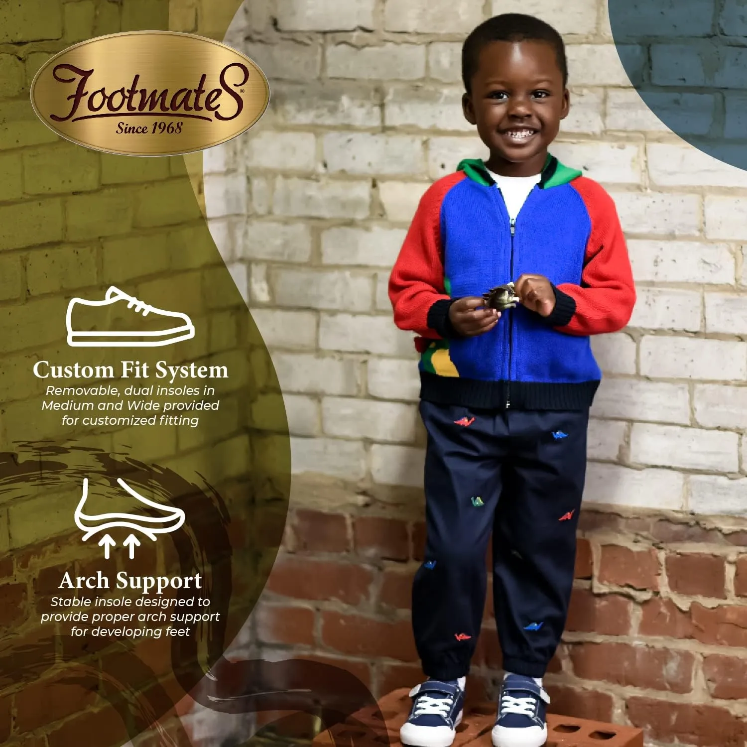 FOOTMATES Baby-Boy's Jordan (Infant/Toddler/Little Kid) Sneaker