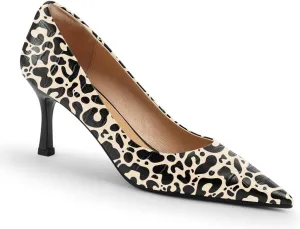 FOWT Simple Solid Croc-Embossed Pointed Toe Pumps Women Dressy Slip on Thin High Heels Sexy Shallow Party Evening Dance Shoes US Size 4-16