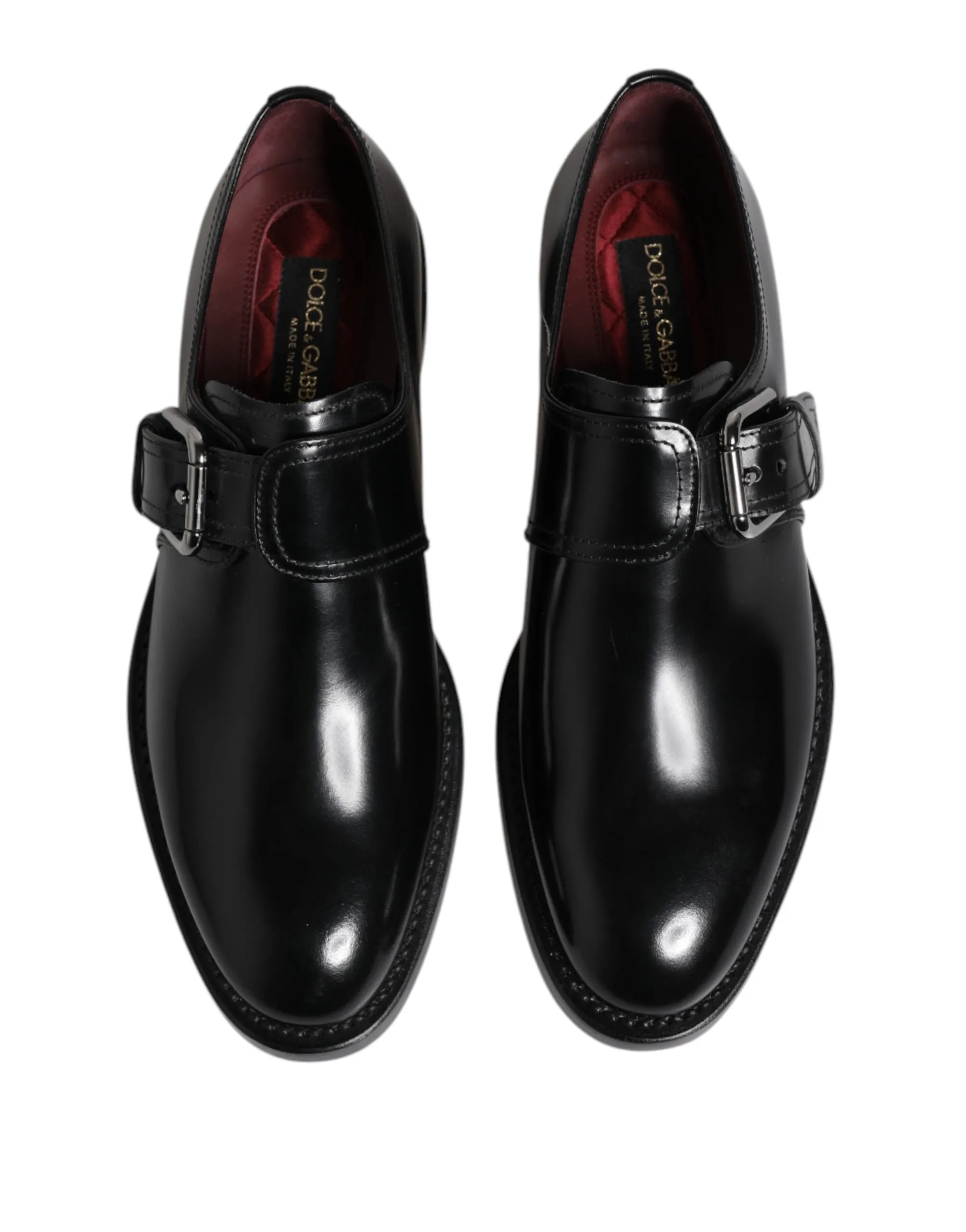 Gabbana Black Strap Final call Shoes Leather Dolce & Derby Formal Monk Special promotion