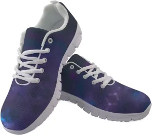 Galaxy Axolotl Print Women's Sneaker Running Shoes Walking Tennis Athletic Lightweight Breathable Mesh Sports Trainer