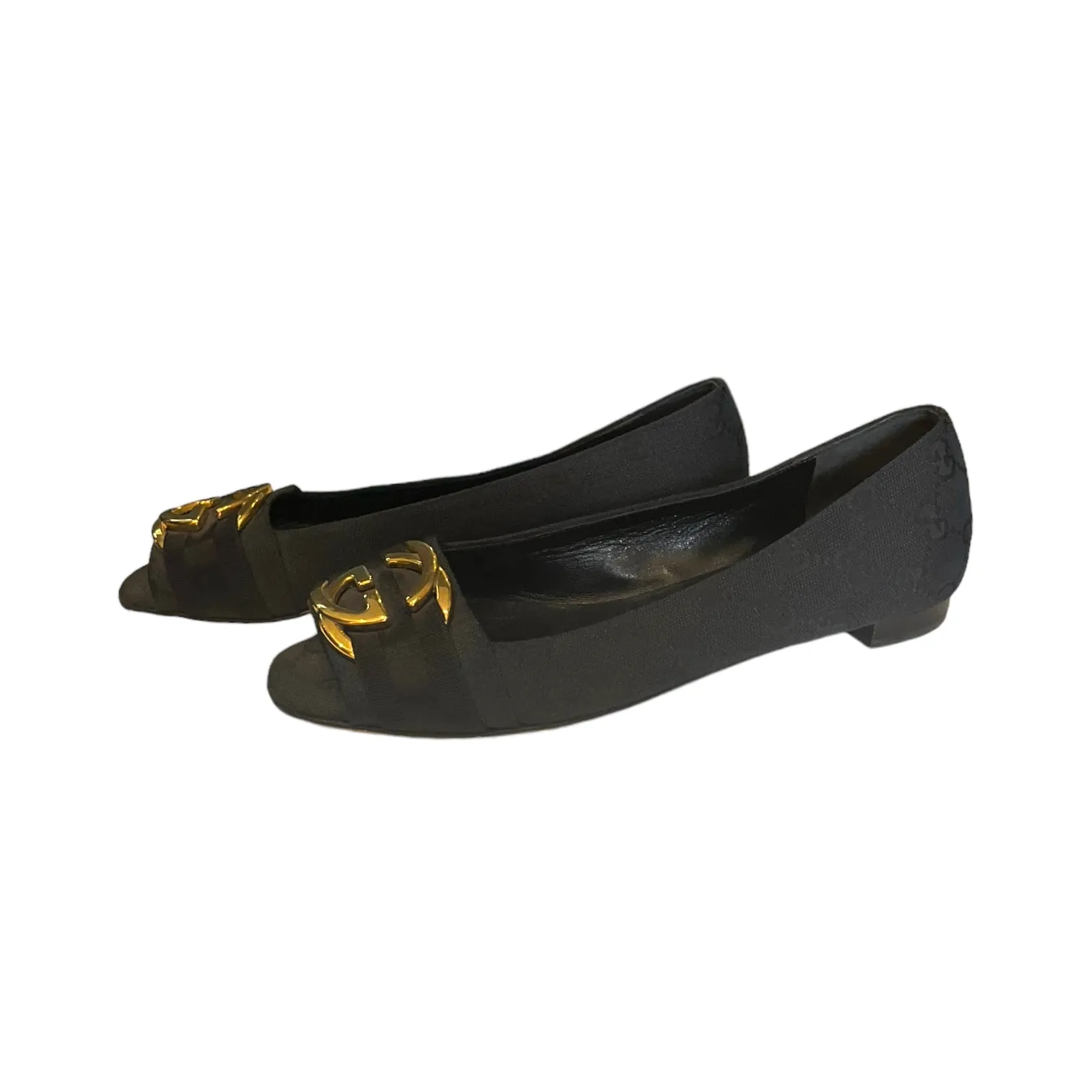 Gucci Black Ballet Pumps