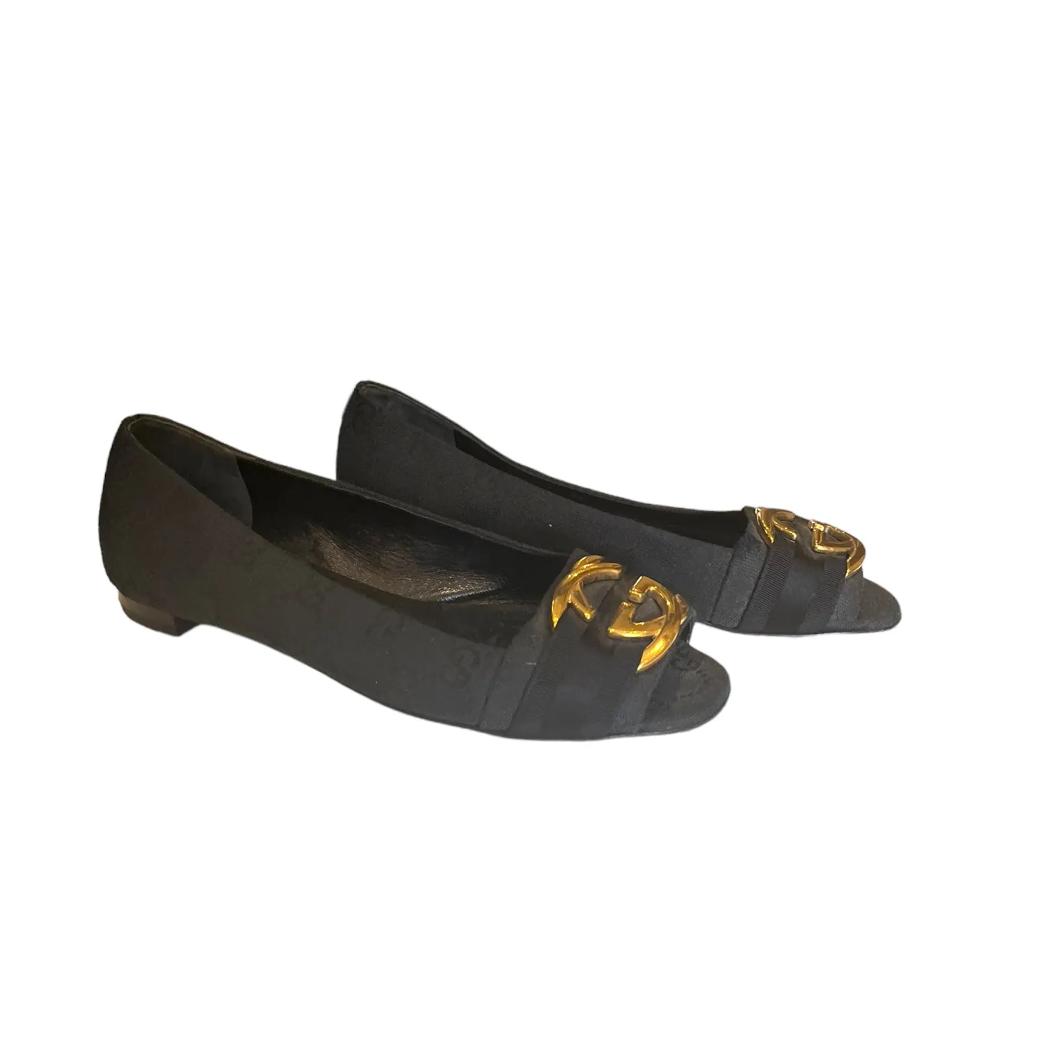 Gucci Black Ballet Pumps