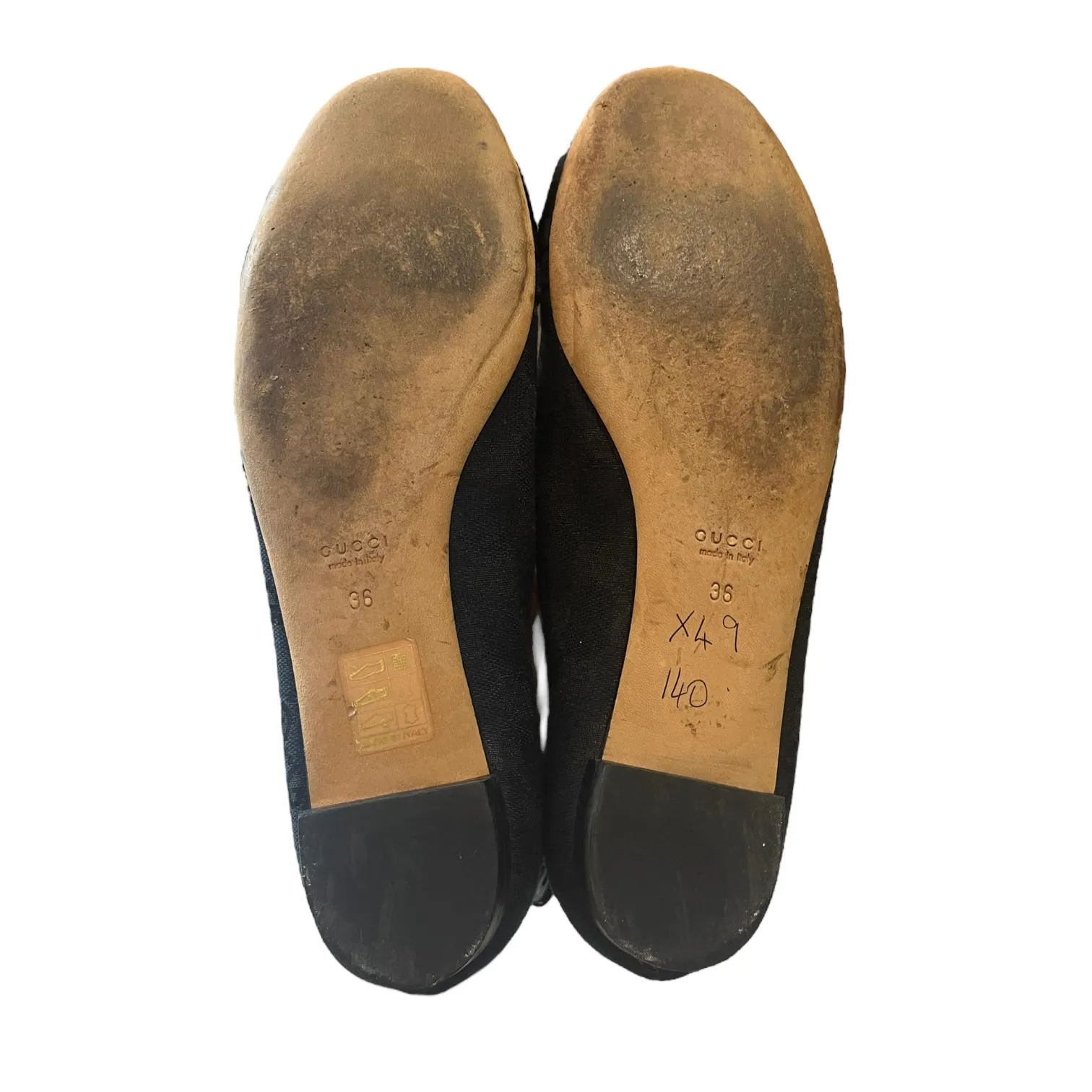 Gucci Black Ballet Pumps