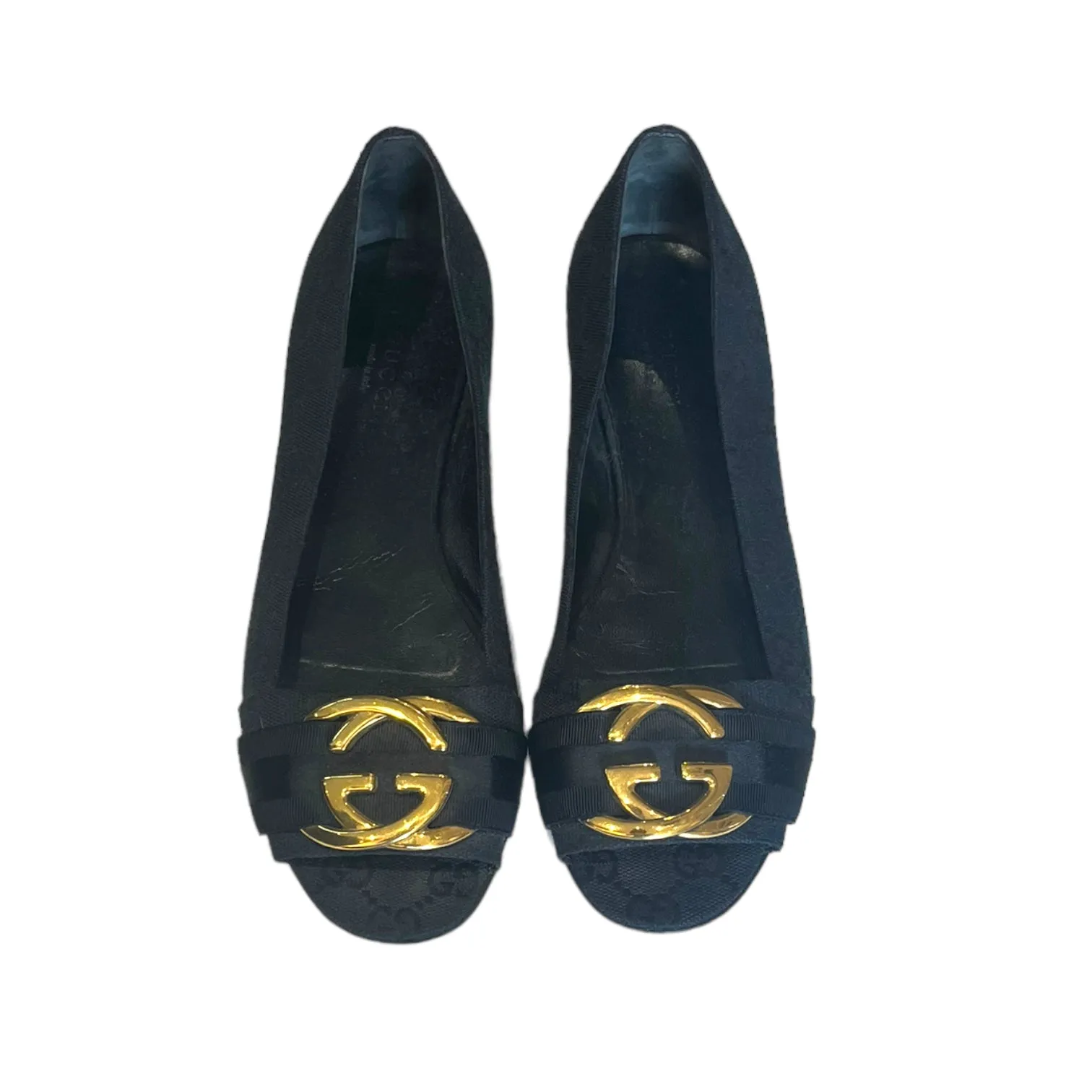 Gucci Black Ballet Pumps