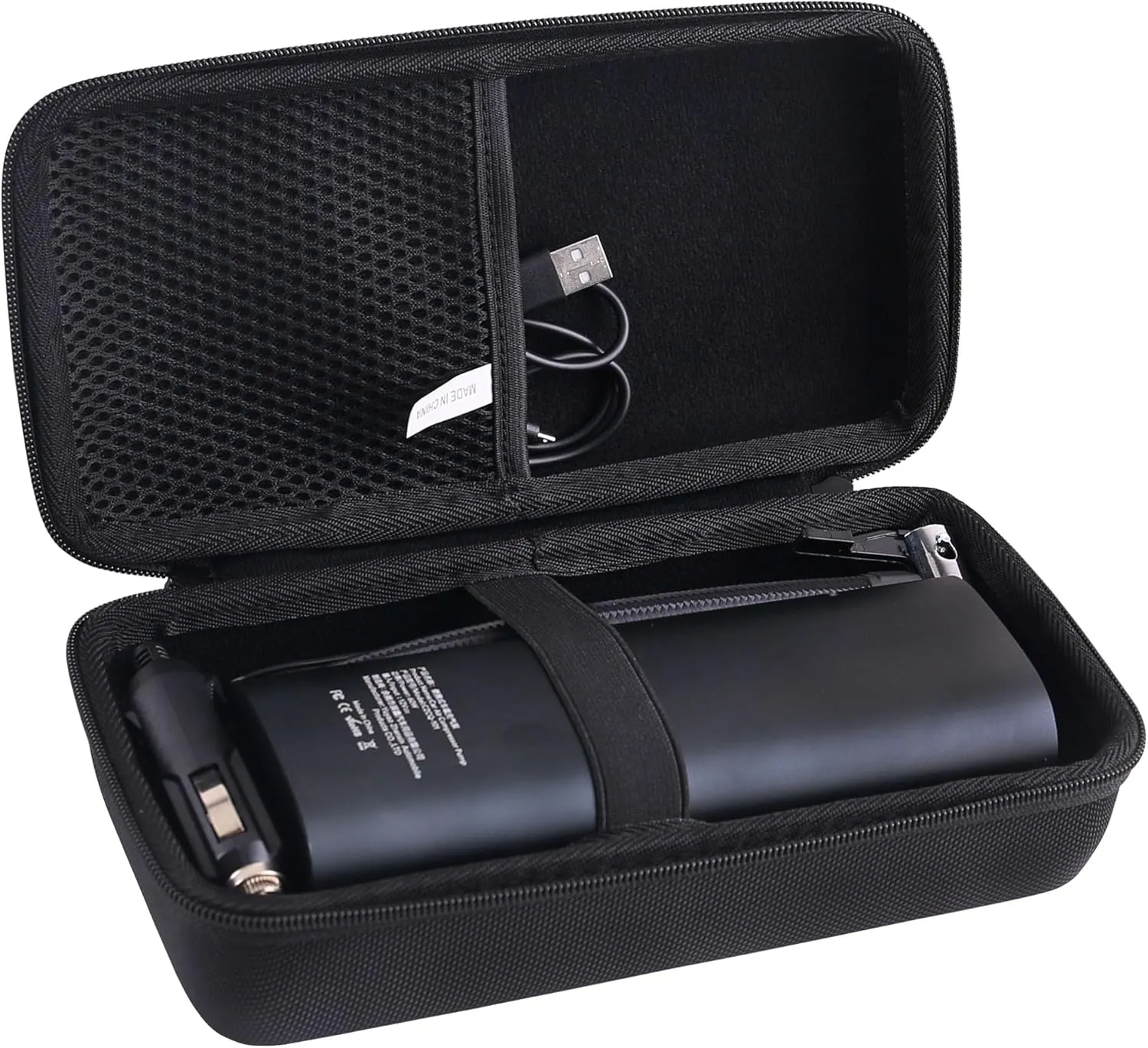 Hard EVA Carrying Case Compatible with Hafuloky Tire Inflator Portable Air Compressor-180PSI & 20000mAh Portable Air Pump/Airmoto/ILTIDE Tire Inflator Accessories package case.
