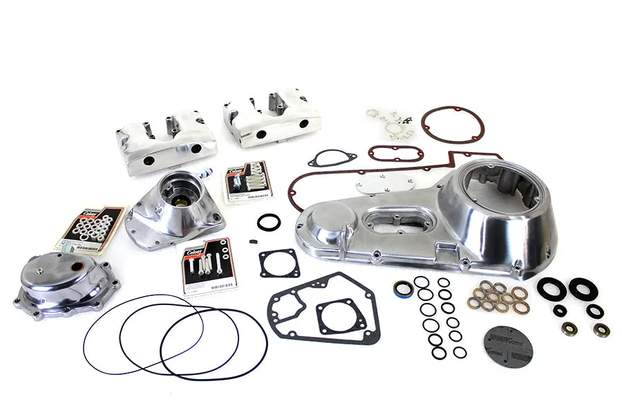 HARLEY Polished Engine Dress Up Kit fits 1973-1984 FL,