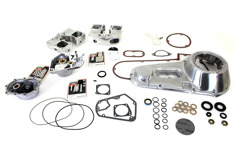 HARLEY Polished Engine Dress Up Kit fits 1973-1984 FL,