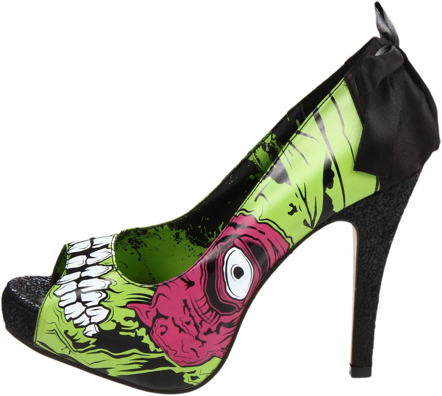 Iron Fist Women's Zombie Stomper Platform Pump,Green-Black,10 M US
