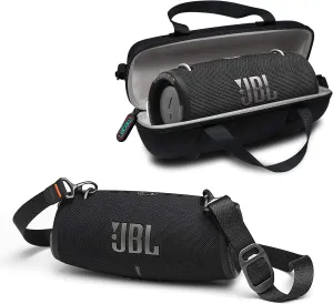 JBL Xtreme 3 Portable Bluetooth Speaker - Powerful Sound & Deep Bass - IP67 Waterproof - Pair with Multiple Speakers - Wireless Bluetooth Speaker Bundle with Megen Protective Hardshell Case (Black)