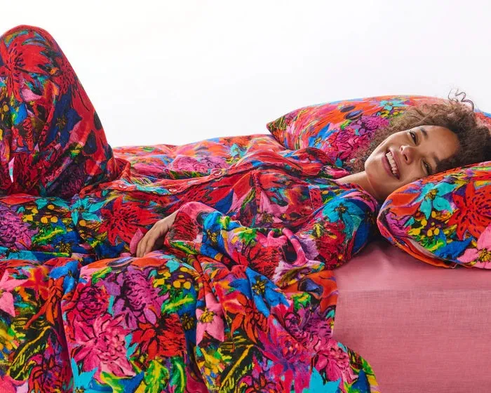 Jenny Kee Growing The Peace Velvet Pillowcases - 2pc