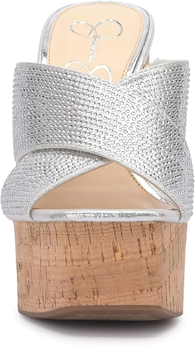 Jessica Simpson Women's Basima Platform High Heel Sandal Wedge