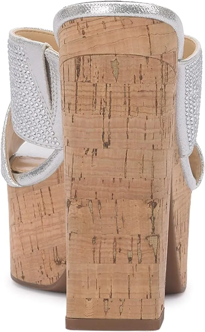 Jessica Simpson Women's Basima Platform High Heel Sandal Wedge
