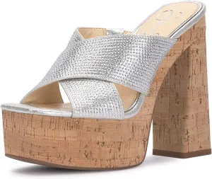 Jessica Simpson Women's Basima Platform High Heel Sandal Wedge