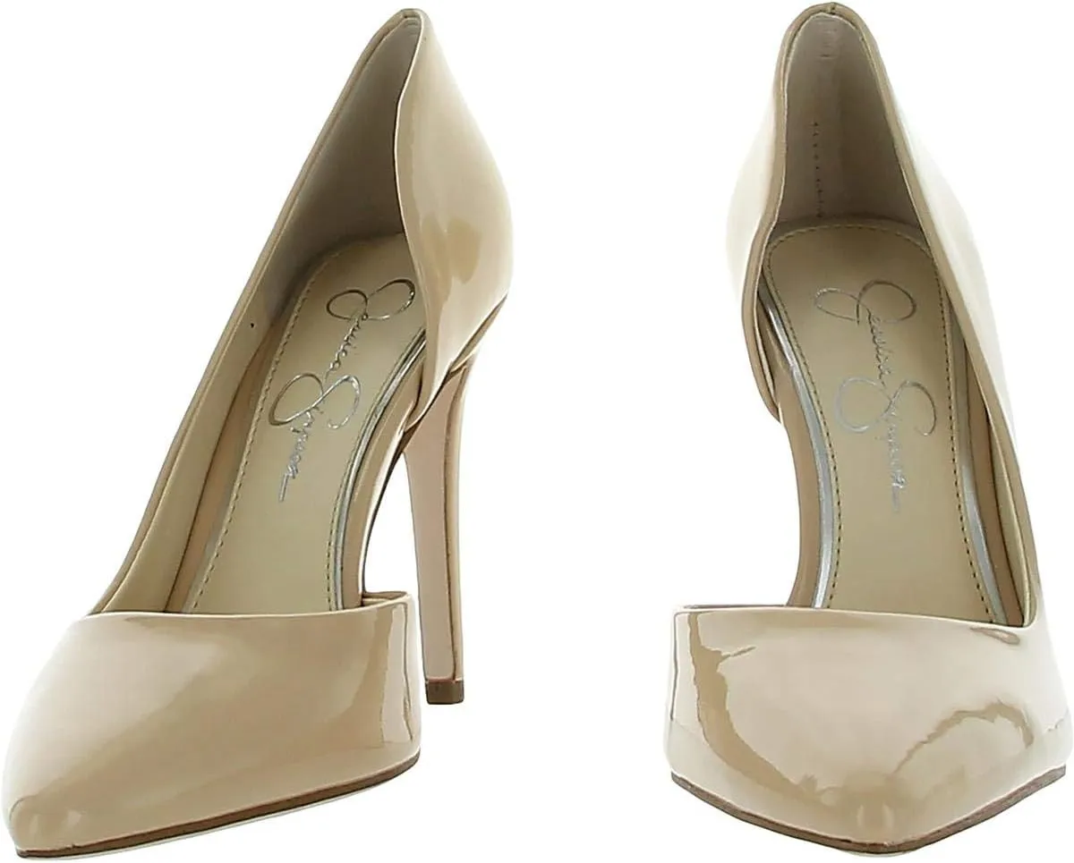 Jessica Simpson Women's Paryn Pointed Toe Slip On D'Orsay Dress Heels Pumps