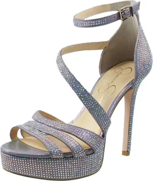 Jessica Simpson Womens Shyremin Metallic Platform Pumps