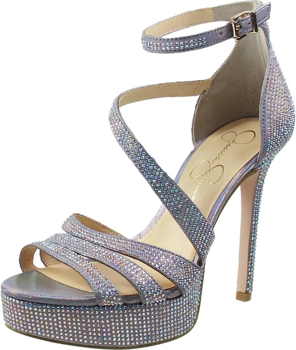 Jessica Simpson Womens Shyremin Metallic Platform Pumps