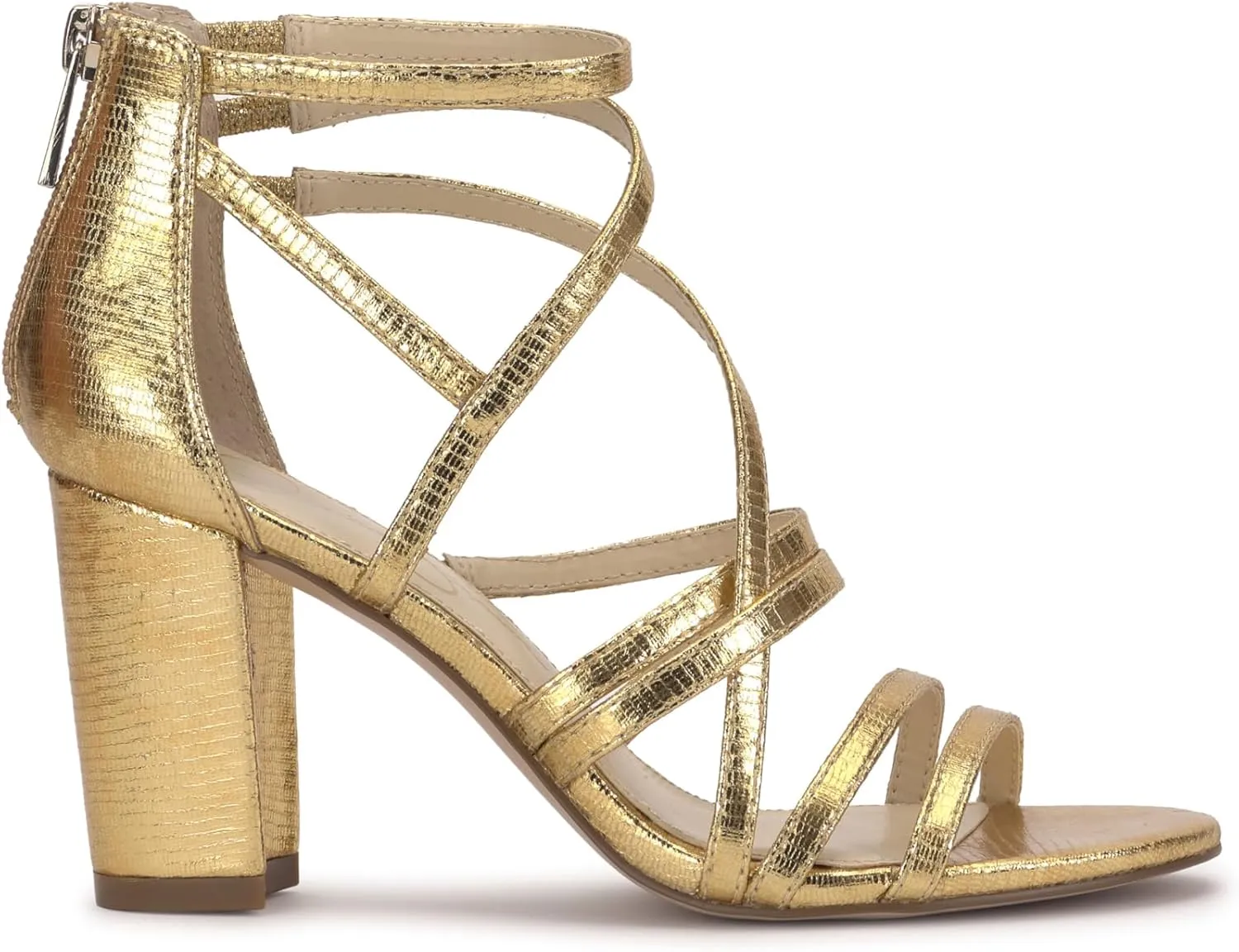 Jessica Simpson Women's Stassey Strappy Block Heel Sandal Heeled